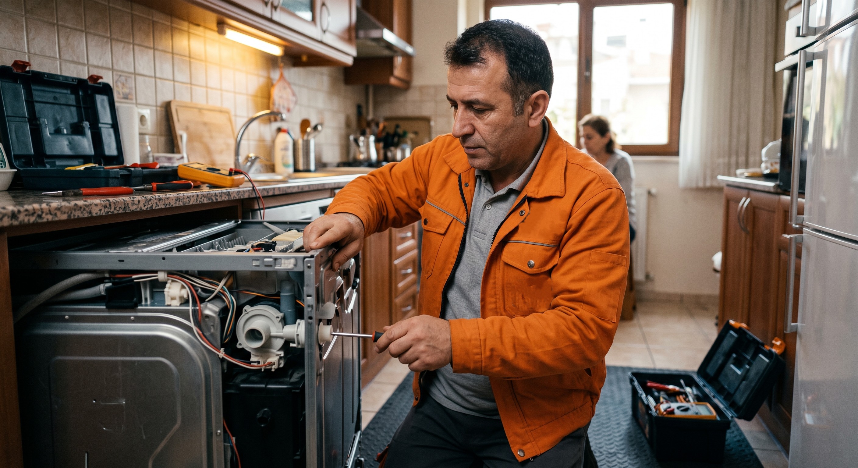 Bulaşık makinesi tamiri yapan teknik servis